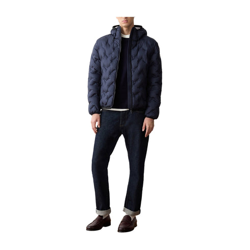 Colmar Piumino corto Piumino corto con micro disegni a V Blu A24 - COLMARMU12557YN - 68 - 46 - Francavilla Moda